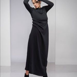 Winter maxi sweatshirt dress